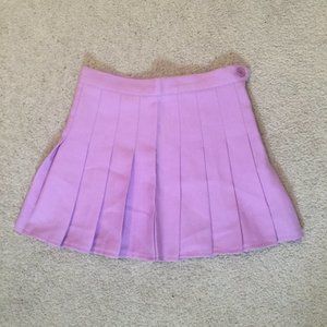 Vintage American Apparel Lilac Pleated Tennis Skirt